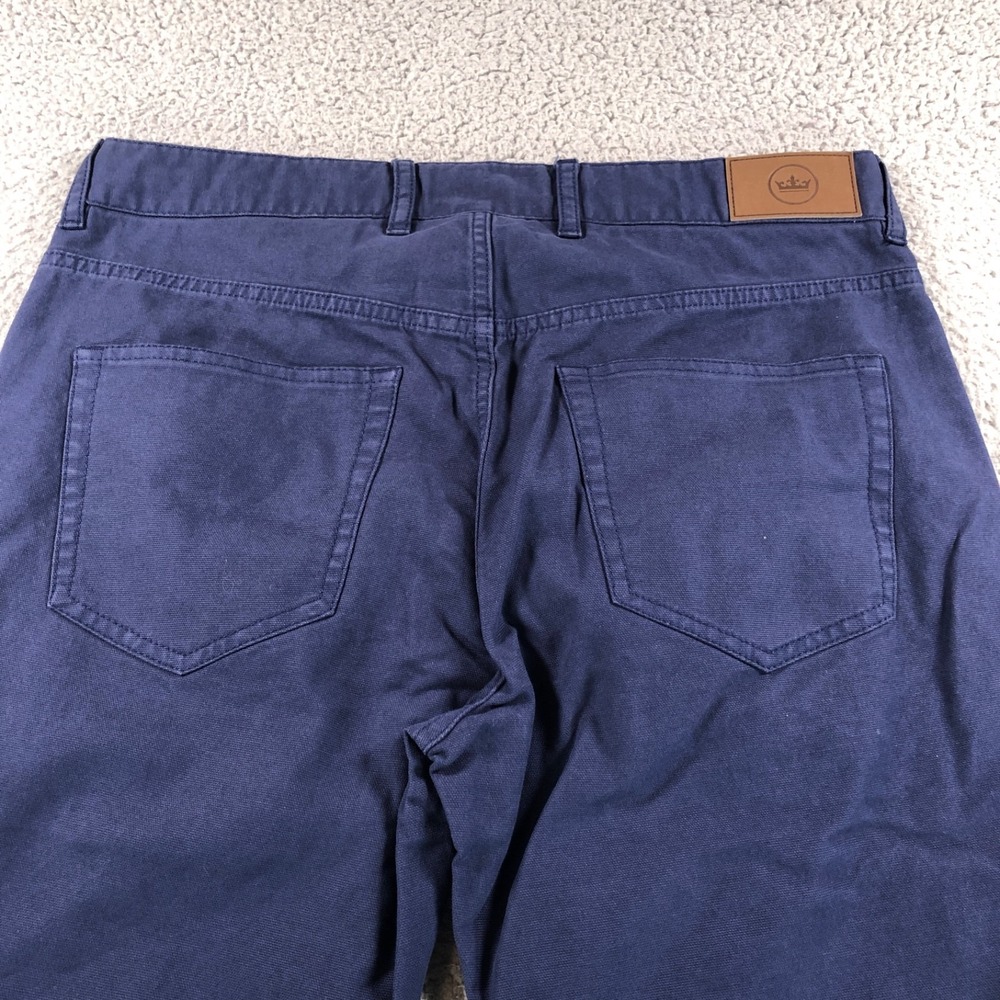 Peter Millar Pants Mens 32x33 Mens Blue Ultimate Sateen 5 Pocket Stretch Golf - Picture 5 of 14